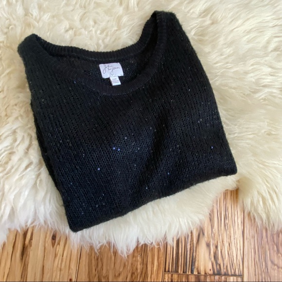 Anthropologie John + Jenn Light Knit Sparkly Light Long Sleeve Sweater - Picture 3 of 9